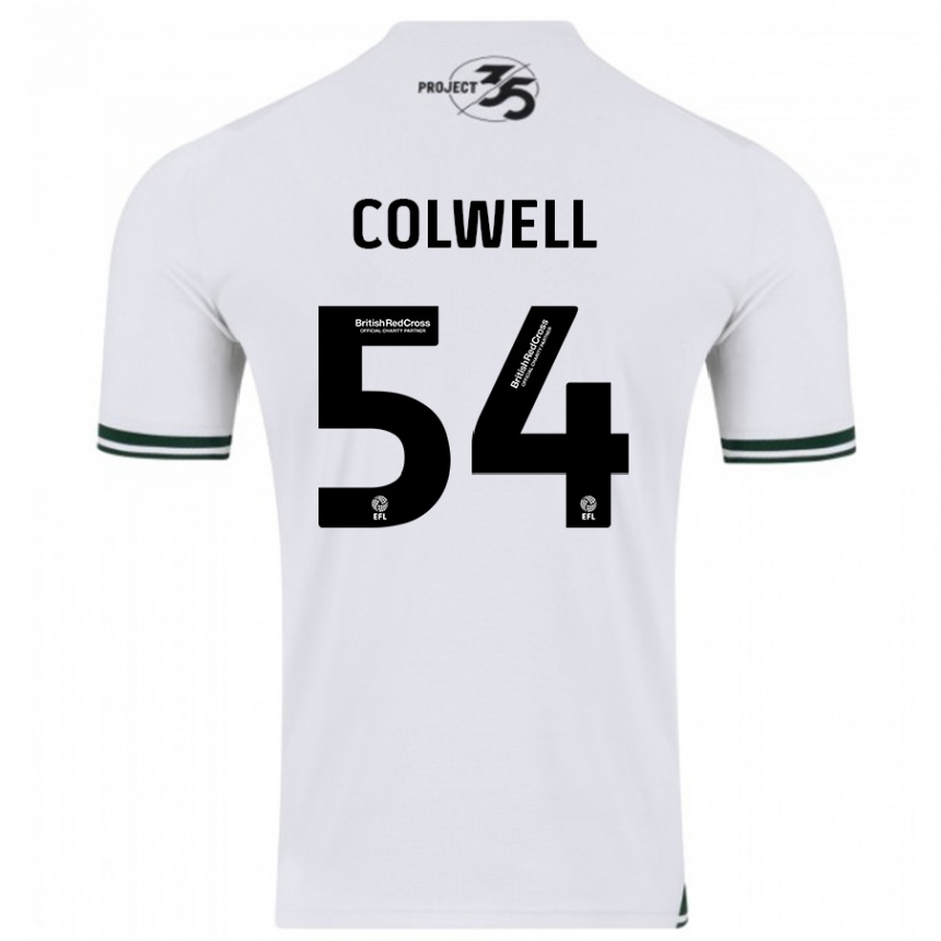 Vaikiškas Lewis Colwell #54 Baltas Išvykos Marškinėliai 2023/24 T-Shirt