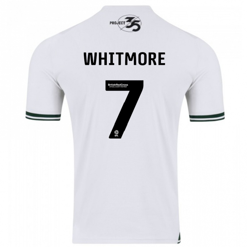 Vaikiškas Charlotte Whitmore #7 Baltas Išvykos Marškinėliai 2023/24 T-Shirt