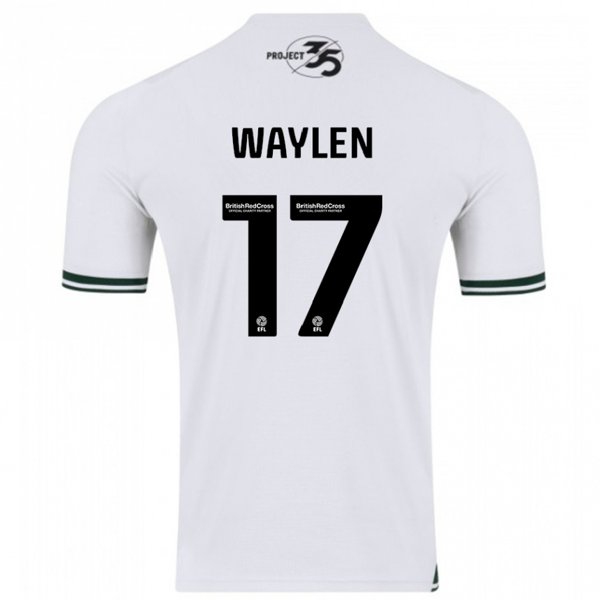 Vaikiškas Libby Waylen #17 Baltas Išvykos Marškinėliai 2023/24 T-Shirt