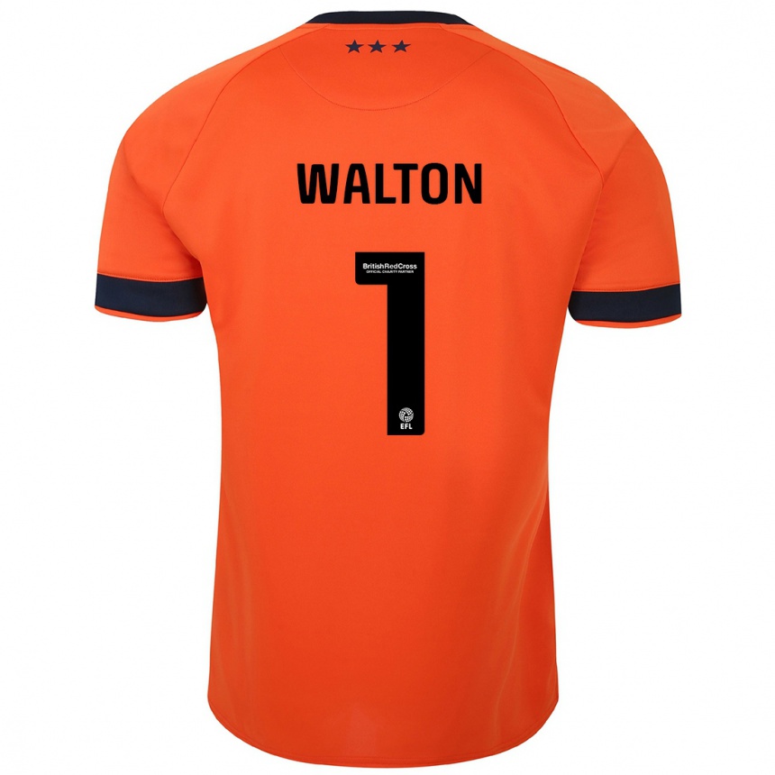 Vaikiškas Christian Walton #1 Oranžinė Išvykos Marškinėliai 2023/24 T-Shirt