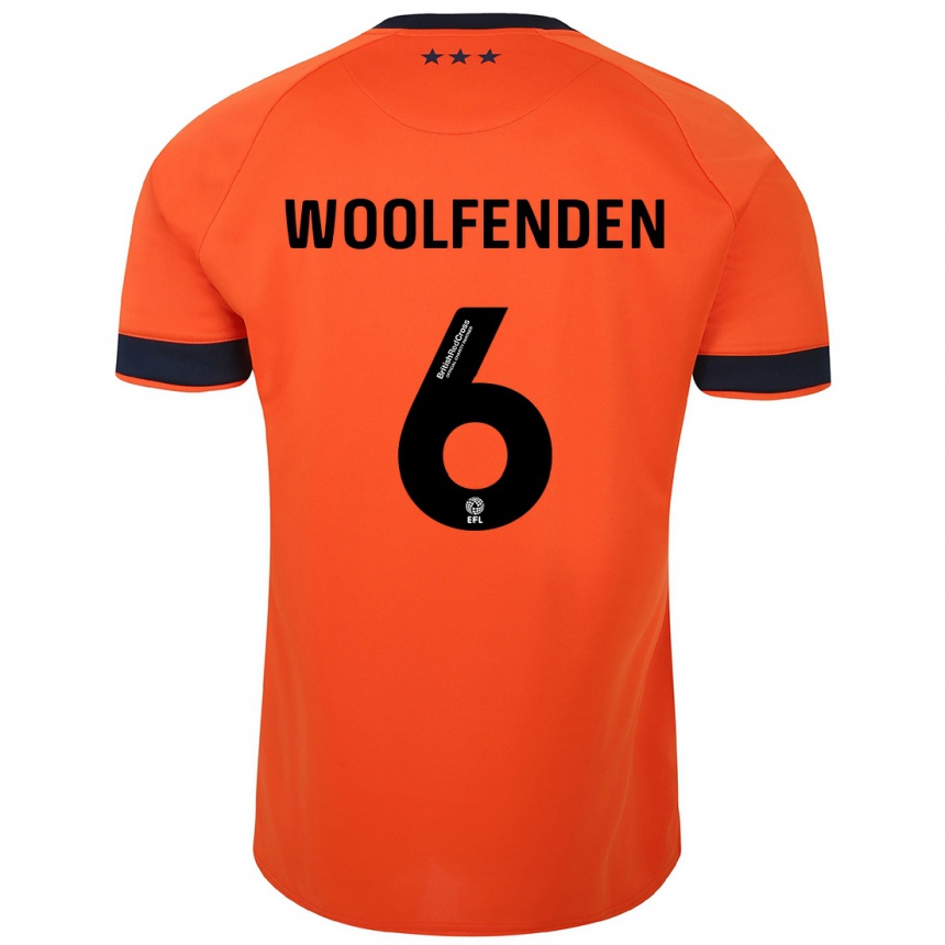 Vaikiškas Luke Woolfenden #6 Oranžinė Išvykos Marškinėliai 2023/24 T-Shirt