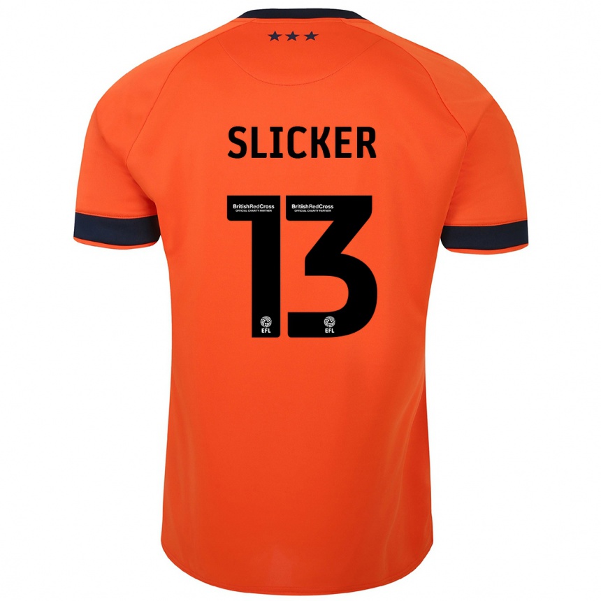 Vaikiškas Cieran Slicker #13 Oranžinė Išvykos Marškinėliai 2023/24 T-Shirt