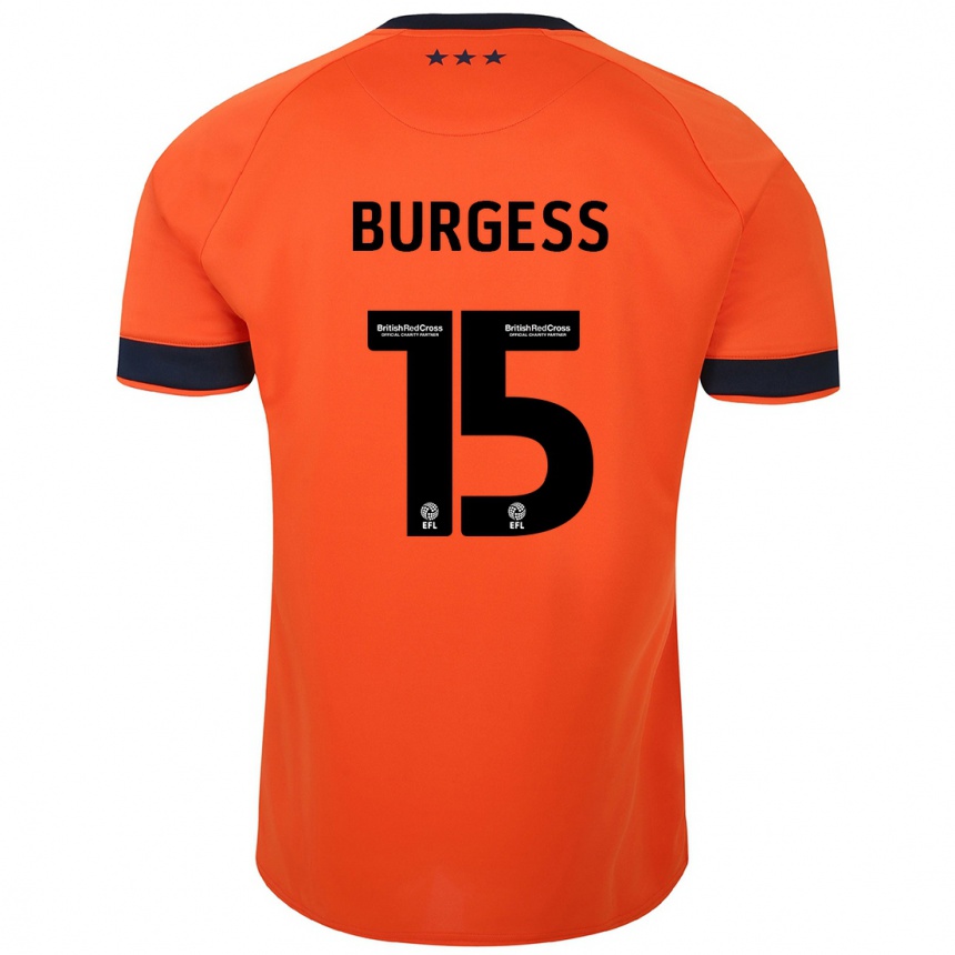 Vaikiškas Cameron Burgess #15 Oranžinė Išvykos Marškinėliai 2023/24 T-Shirt