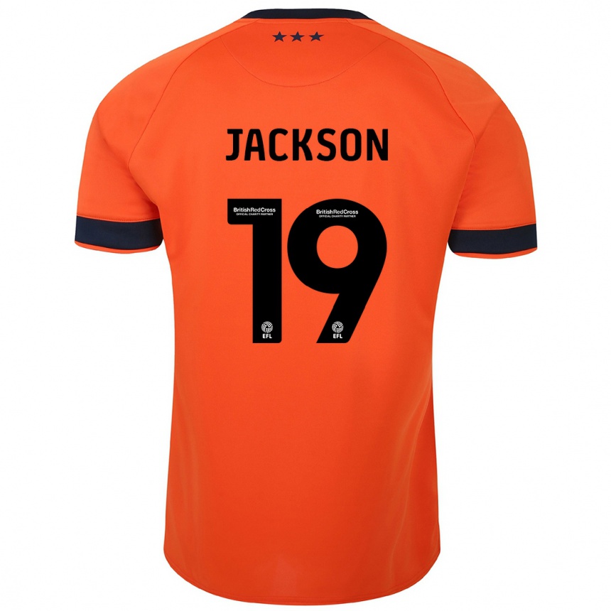 Vaikiškas Kayden Jackson #19 Oranžinė Išvykos Marškinėliai 2023/24 T-Shirt