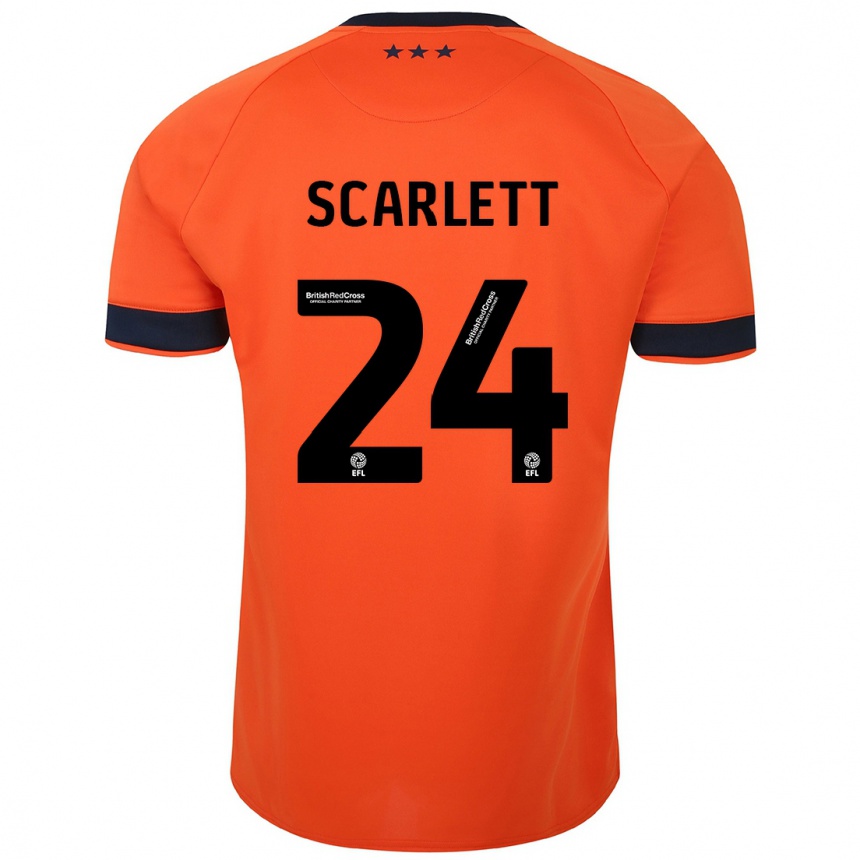 Vaikiškas Dane Scarlett #24 Oranžinė Išvykos Marškinėliai 2023/24 T-Shirt