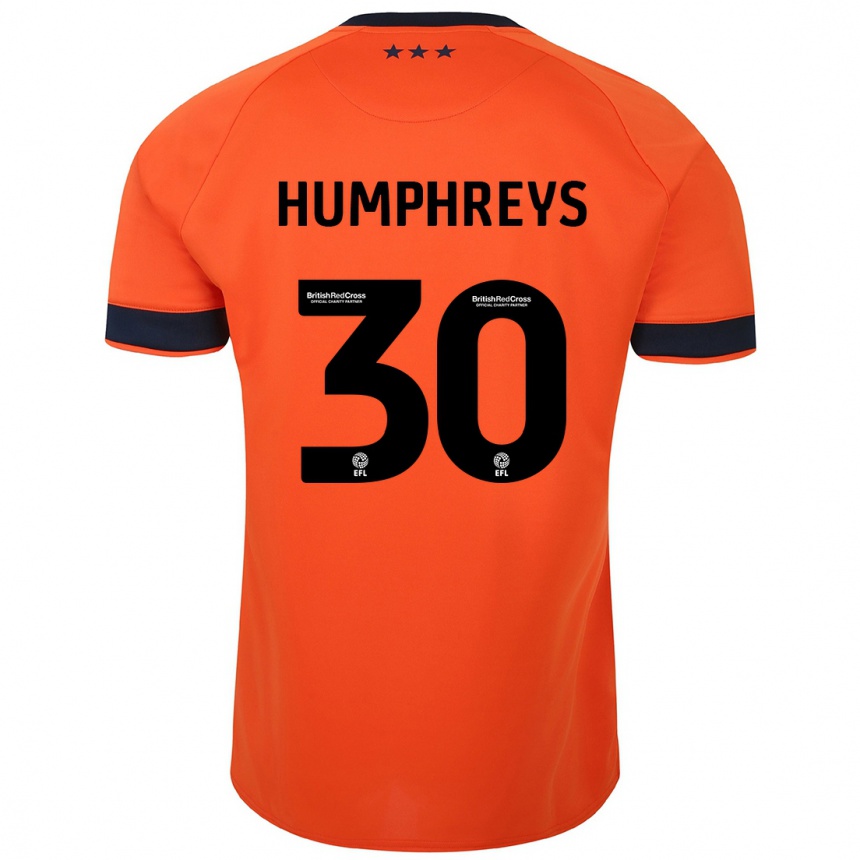 Vaikiškas Cameron Humphreys #30 Oranžinė Išvykos Marškinėliai 2023/24 T-Shirt