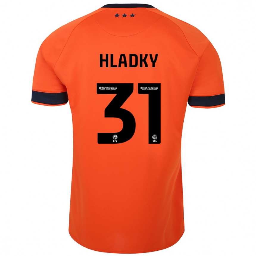 Vaikiškas Vaclav Hladky #31 Oranžinė Išvykos Marškinėliai 2023/24 T-Shirt