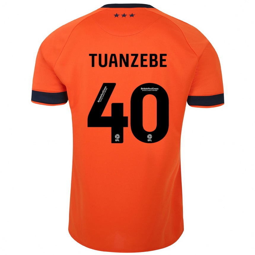 Vaikiškas Axel Tuanzebe #40 Oranžinė Išvykos Marškinėliai 2023/24 T-Shirt