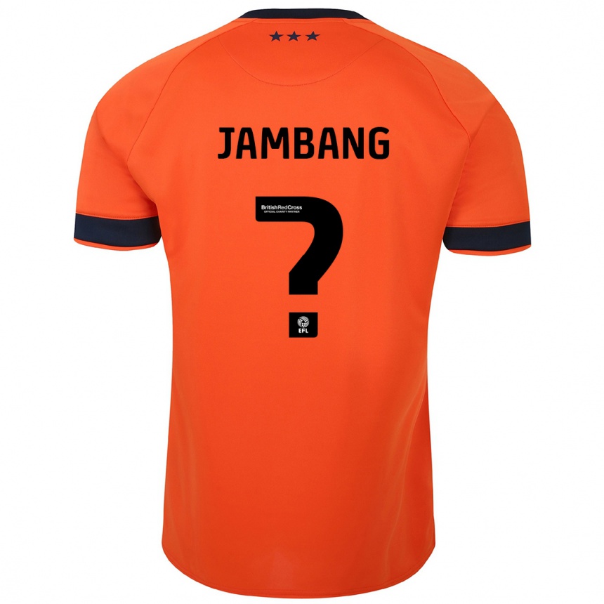 Vaikiškas Ayyuba Jambang #0 Oranžinė Išvykos Marškinėliai 2023/24 T-Shirt