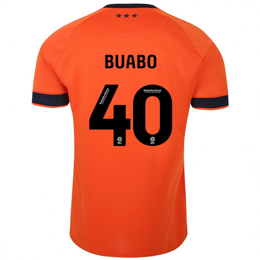 Vaikiškas Gerard Buabo #40 Oranžinė Išvykos Marškinėliai 2023/24 T-Shirt