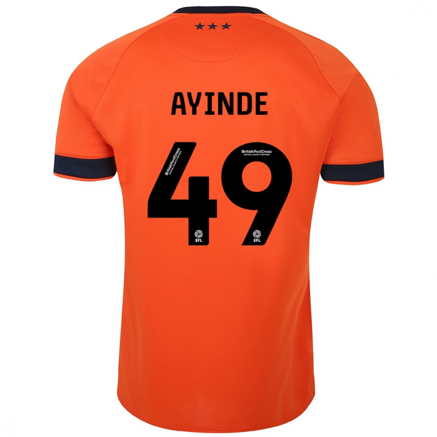 Vaikiškas Leon Ayinde #49 Oranžinė Išvykos Marškinėliai 2023/24 T-Shirt