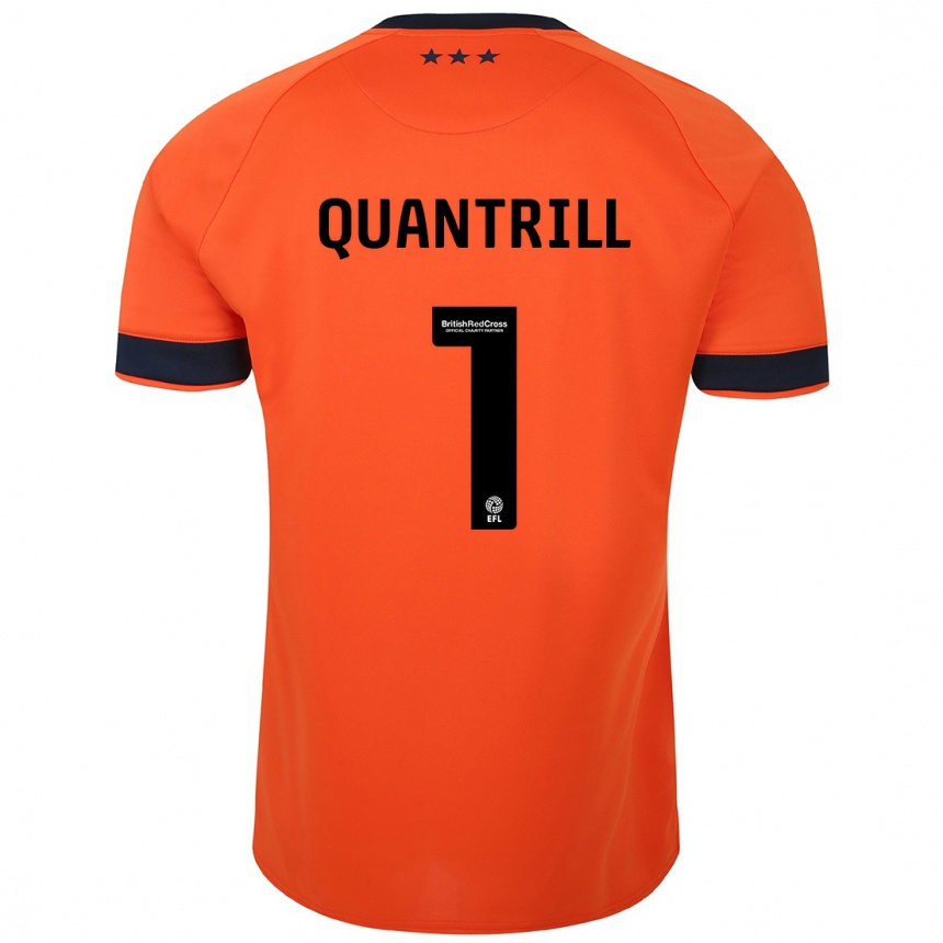 Vaikiškas Sarah Quantrill #1 Oranžinė Išvykos Marškinėliai 2023/24 T-Shirt