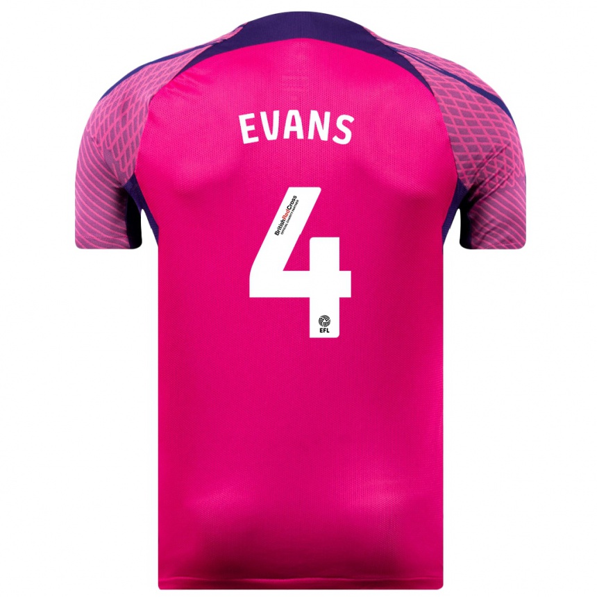 Vaikiškas Corry Evans #4 Violetinė Spalva Išvykos Marškinėliai 2023/24 T-Shirt