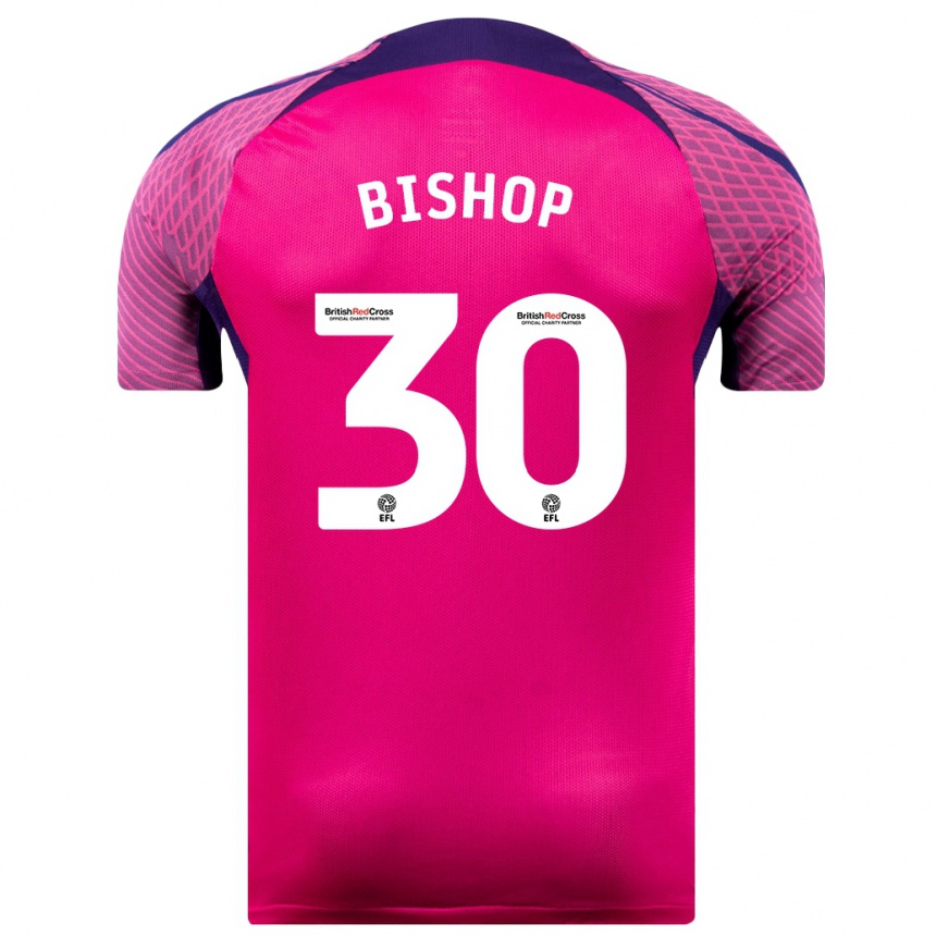 Vaikiškas Nathan Bishop #30 Violetinė Spalva Išvykos Marškinėliai 2023/24 T-Shirt