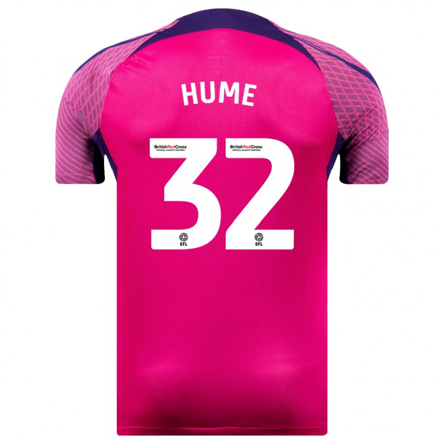 Vaikiškas Trai Hume #32 Violetinė Spalva Išvykos Marškinėliai 2023/24 T-Shirt