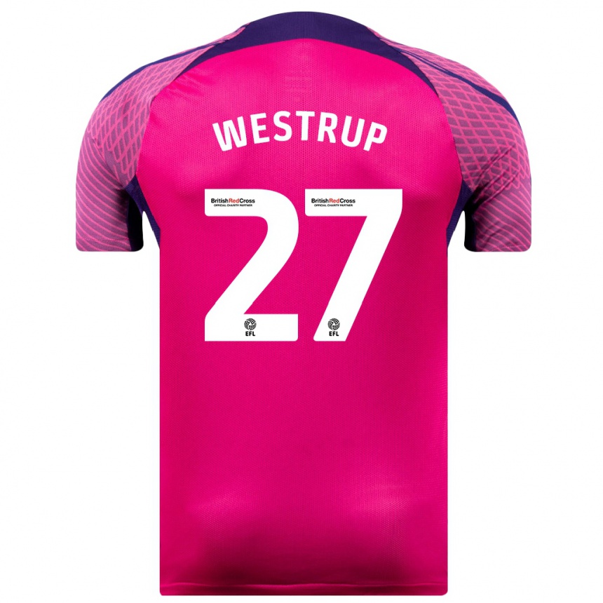 Vaikiškas Brianna Westrup #27 Violetinė Spalva Išvykos Marškinėliai 2023/24 T-Shirt