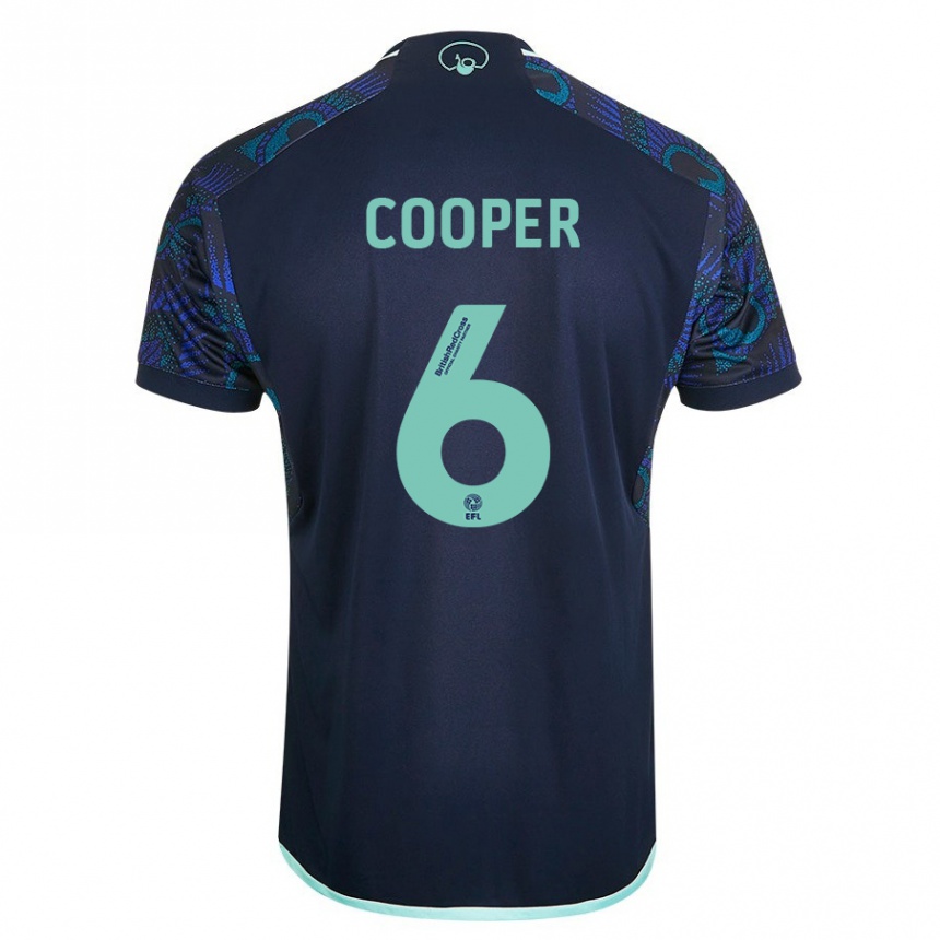 Vaikiškas Liam Cooper #6 Mėlyna Išvykos Marškinėliai 2023/24 T-Shirt