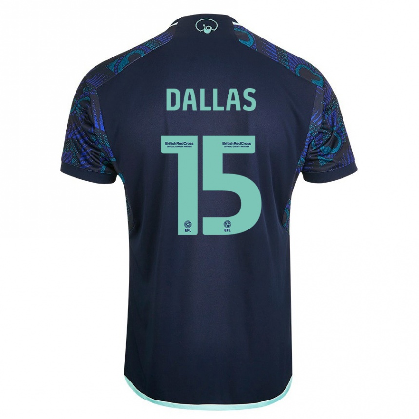 Vaikiškas Stuart Dallas #15 Mėlyna Išvykos Marškinėliai 2023/24 T-Shirt