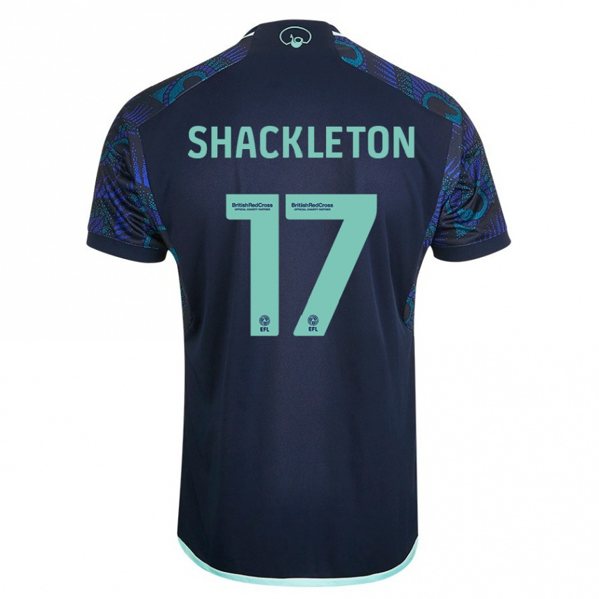 Vaikiškas Jamie Shackleton #17 Mėlyna Išvykos Marškinėliai 2023/24 T-Shirt