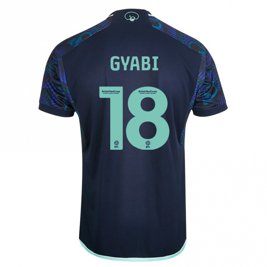 Vaikiškas Darko Gyabi #18 Mėlyna Išvykos Marškinėliai 2023/24 T-Shirt