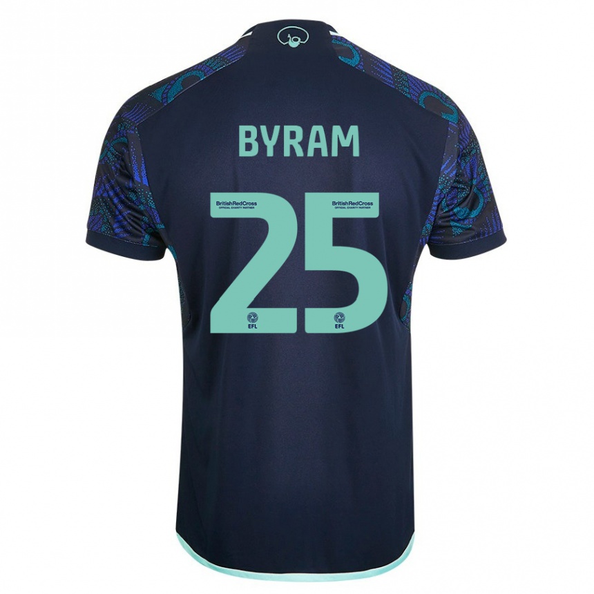 Vaikiškas Sam Byram #25 Mėlyna Išvykos Marškinėliai 2023/24 T-Shirt