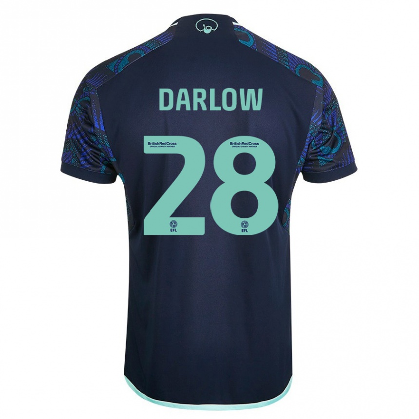 Vaikiškas Karl Darlow #28 Mėlyna Išvykos Marškinėliai 2023/24 T-Shirt