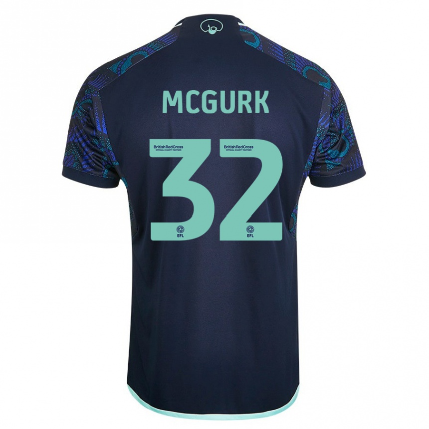 Vaikiškas Sean Mcgurk #32 Mėlyna Išvykos Marškinėliai 2023/24 T-Shirt