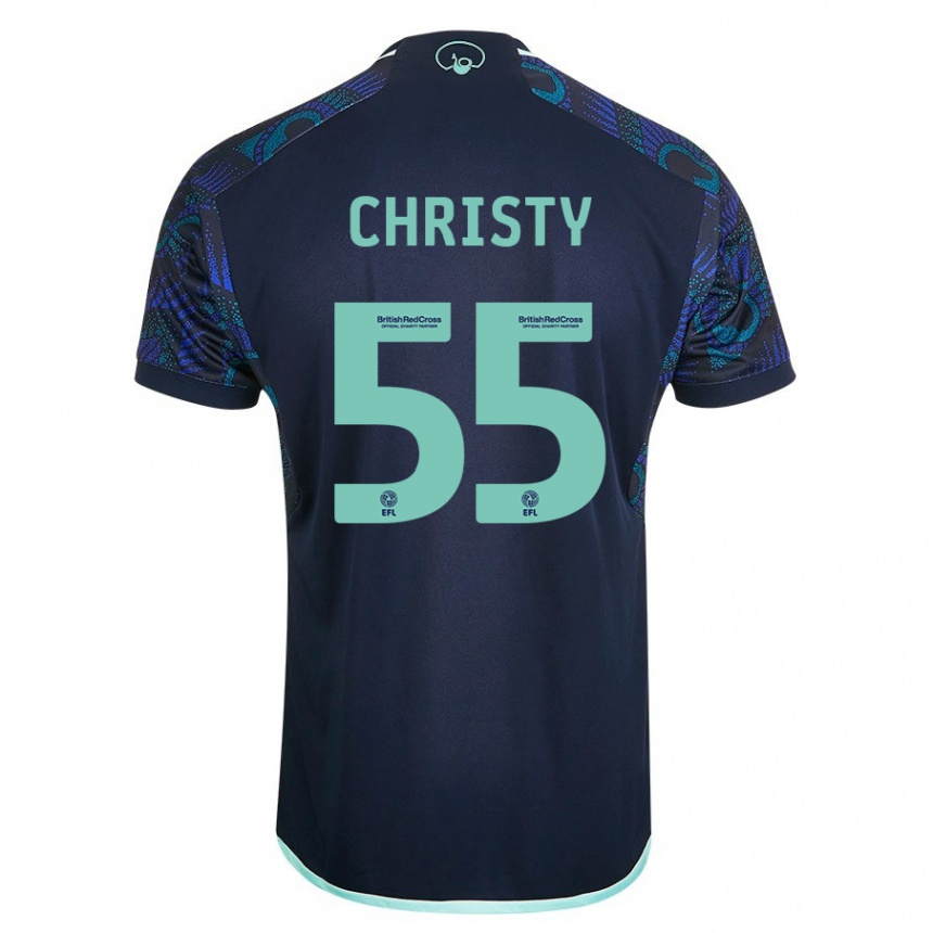 Vaikiškas Harry Christy #55 Mėlyna Išvykos Marškinėliai 2023/24 T-Shirt