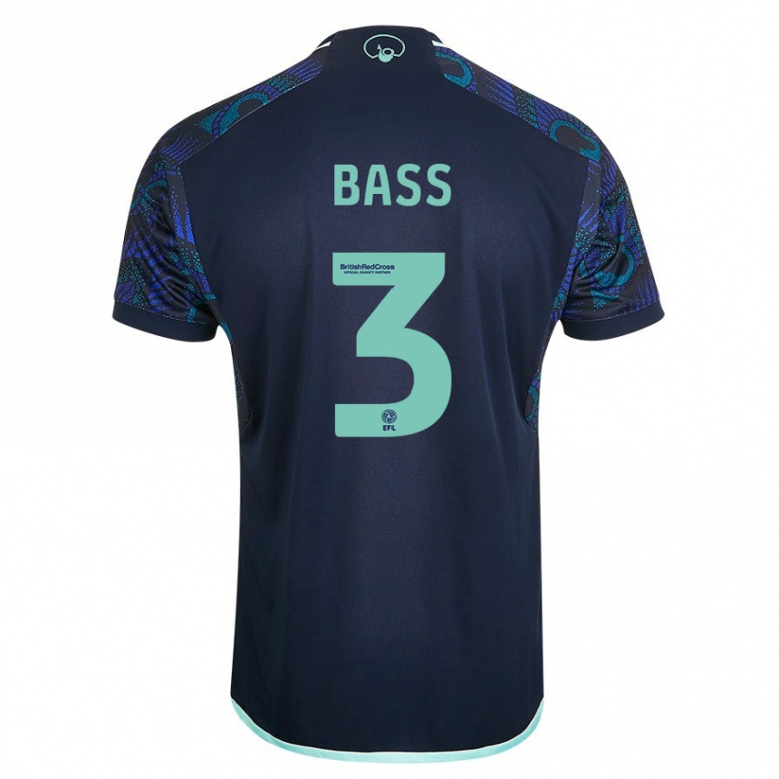 Vaikiškas Rebekah Bass #3 Mėlyna Išvykos Marškinėliai 2023/24 T-Shirt