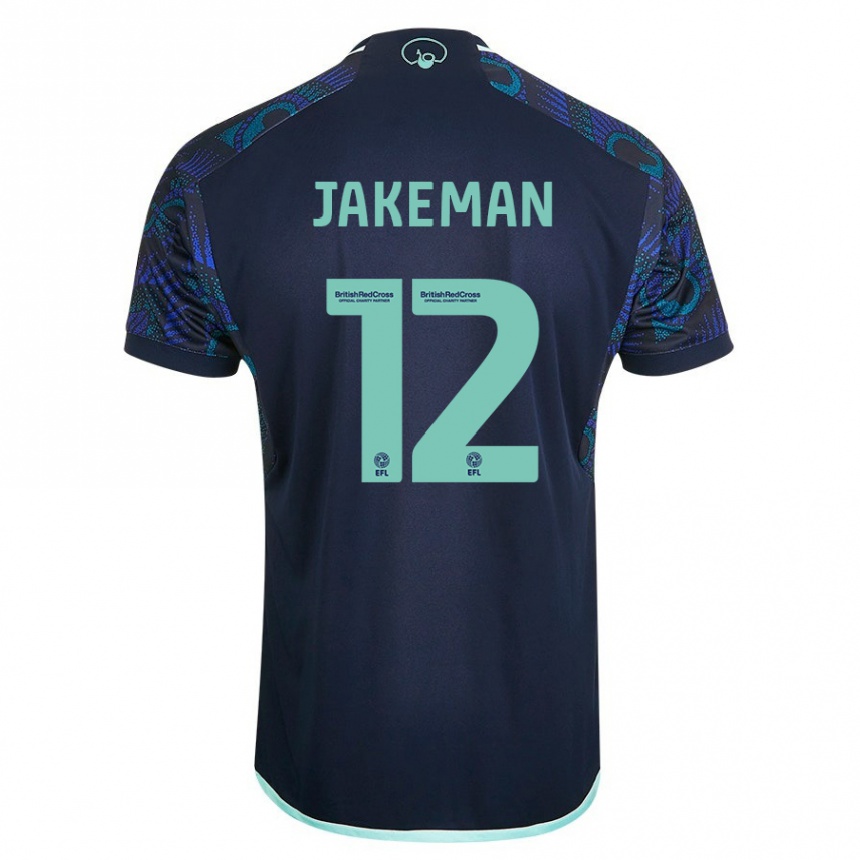 Vaikiškas Harriet Jakeman #12 Mėlyna Išvykos Marškinėliai 2023/24 T-Shirt