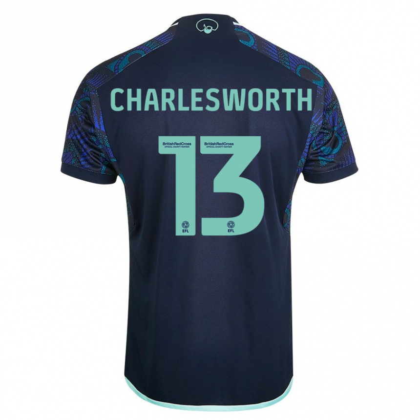 Vaikiškas Millie Robshaw-Charlesworth #13 Mėlyna Išvykos Marškinėliai 2023/24 T-Shirt