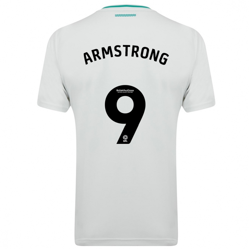 Vaikiškas Adam Armstrong #9 Baltas Išvykos Marškinėliai 2023/24 T-Shirt