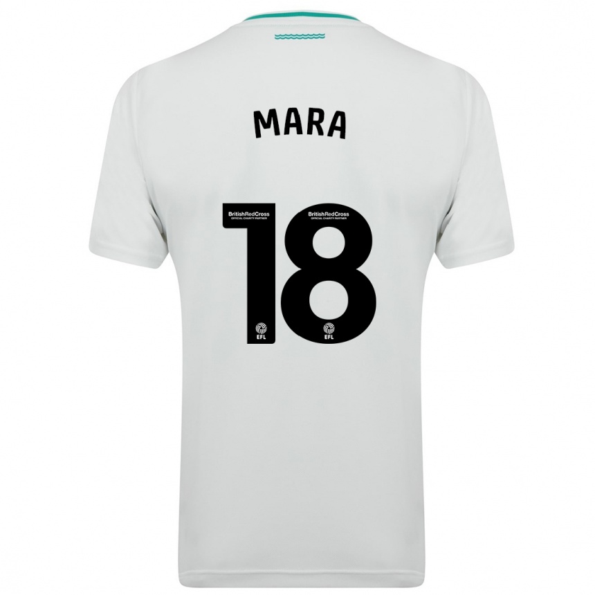 Vaikiškas Sékou Mara #18 Baltas Išvykos Marškinėliai 2023/24 T-Shirt