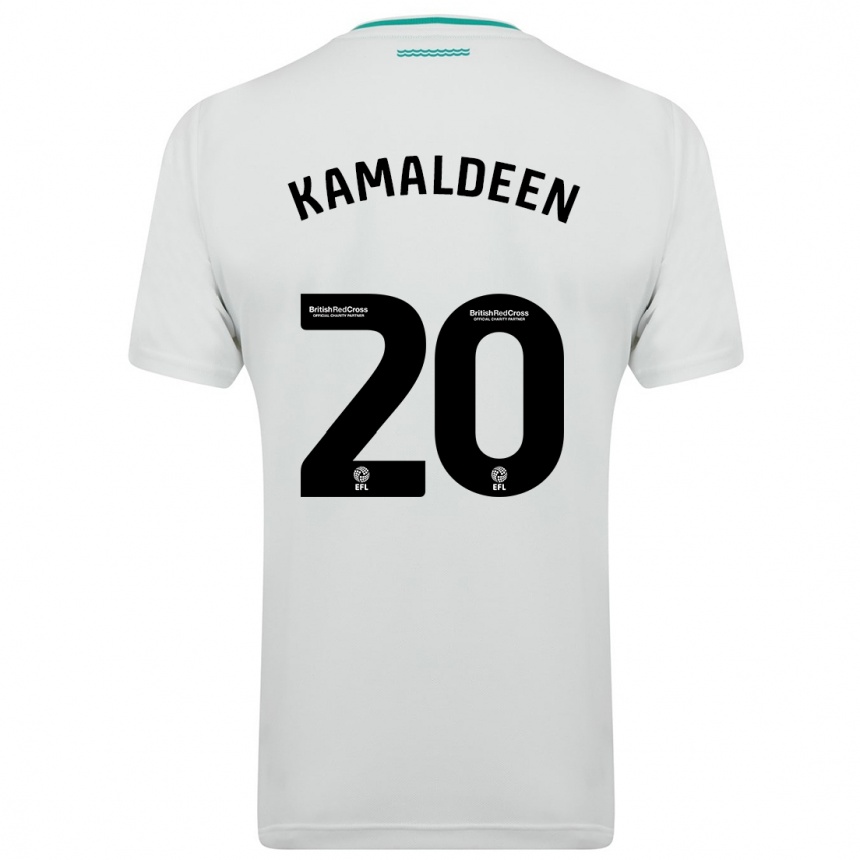 Vaikiškas Kamaldeen Sulemana #20 Baltas Išvykos Marškinėliai 2023/24 T-Shirt