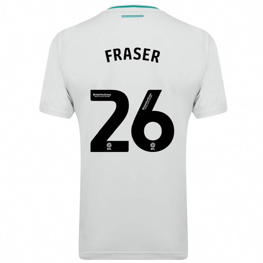 Vaikiškas Ryan Fraser #26 Baltas Išvykos Marškinėliai 2023/24 T-Shirt