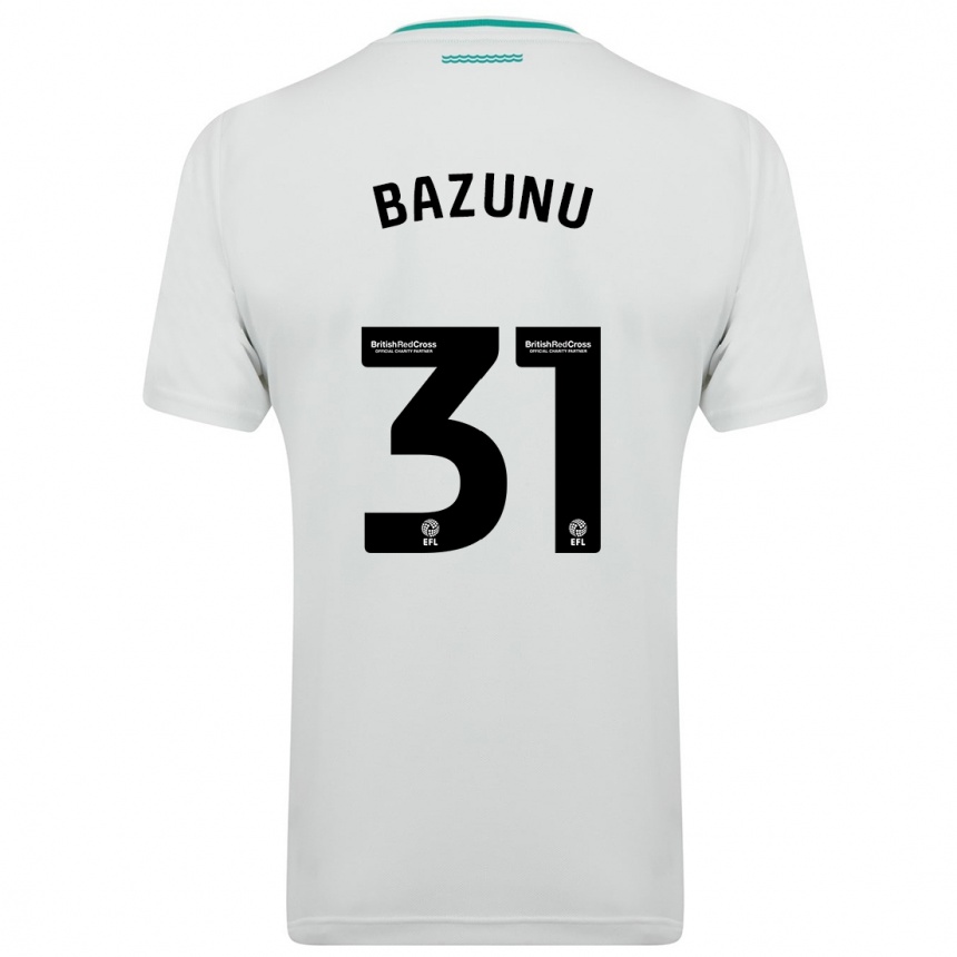 Vaikiškas Gavin Bazunu #31 Baltas Išvykos Marškinėliai 2023/24 T-Shirt