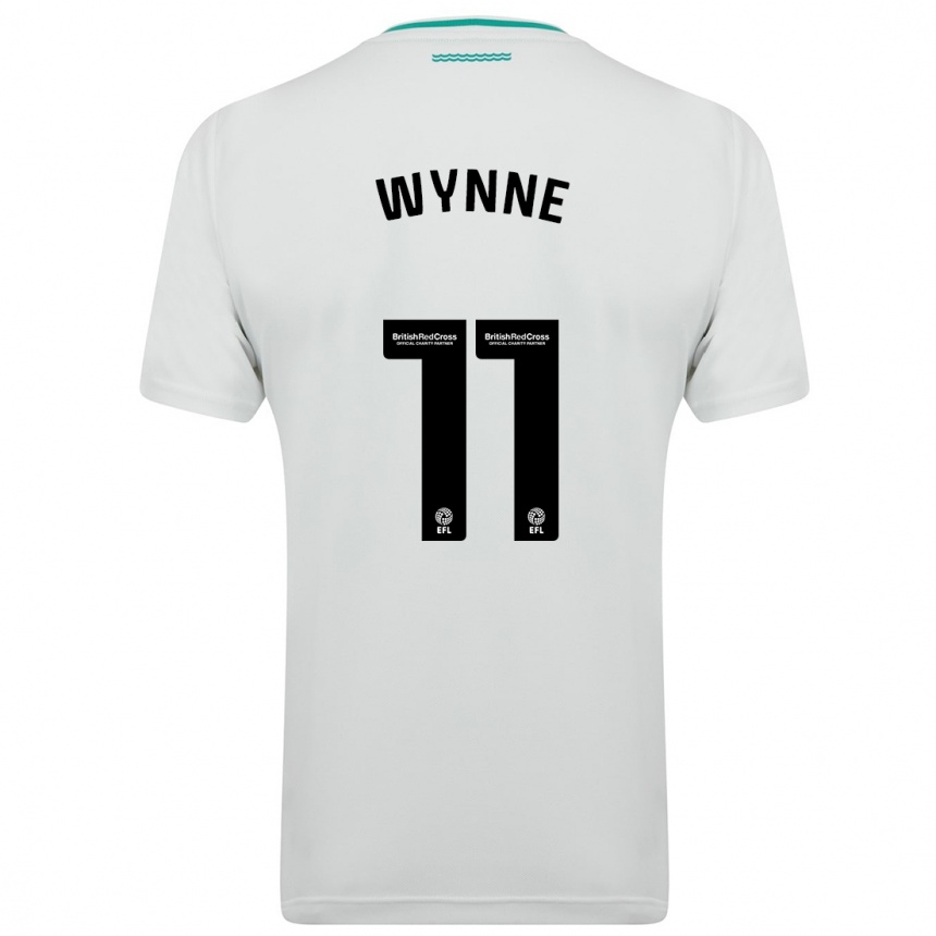 Vaikiškas Megan Wynne #11 Baltas Išvykos Marškinėliai 2023/24 T-Shirt