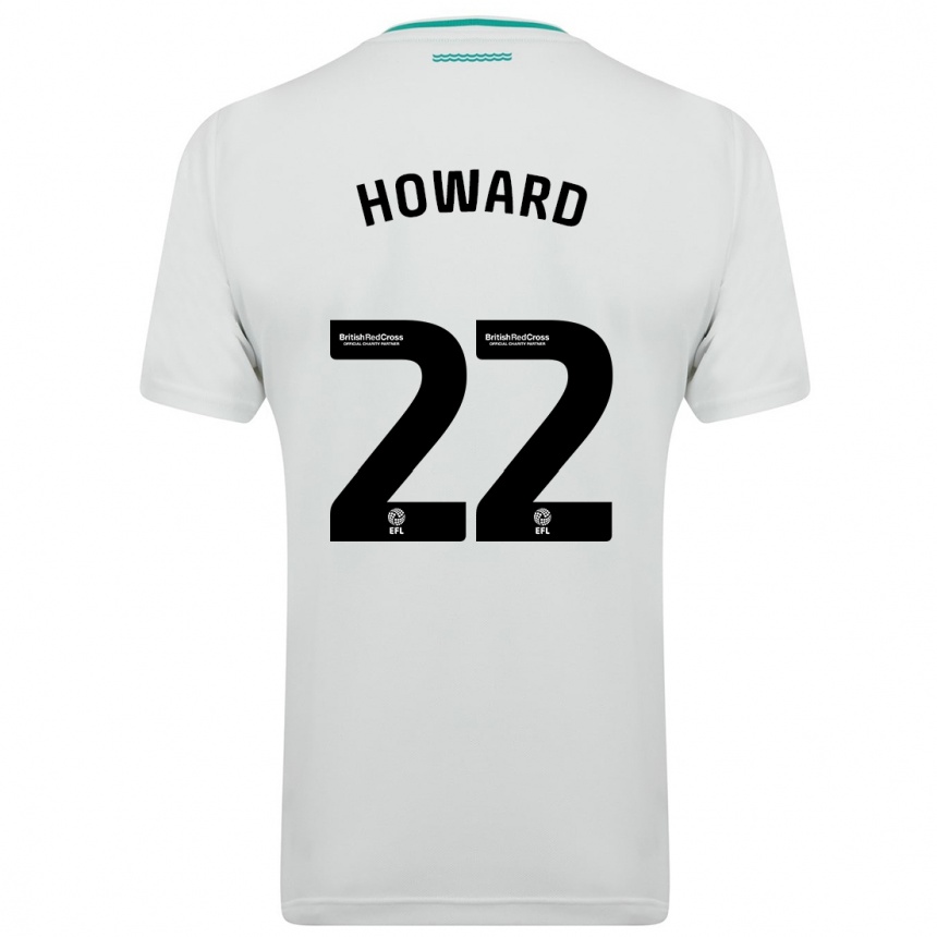Vaikiškas Bethany-May Howard #22 Baltas Išvykos Marškinėliai 2023/24 T-Shirt