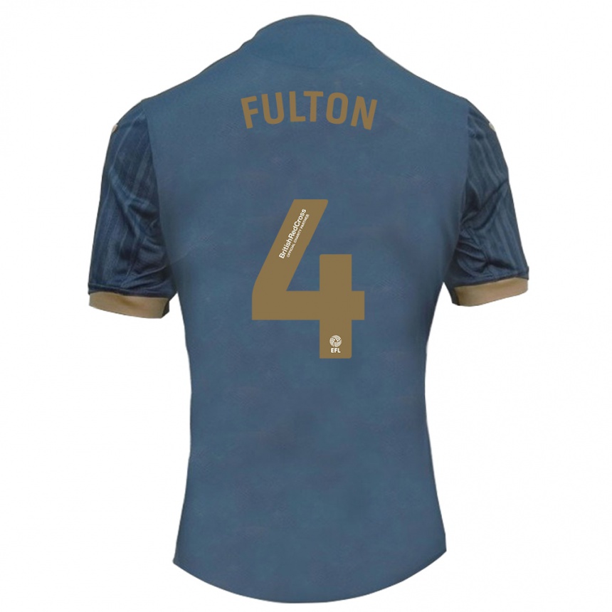 Vaikiškas Jay Fulton #4 Tamsi Žalsva Išvykos Marškinėliai 2023/24 T-Shirt