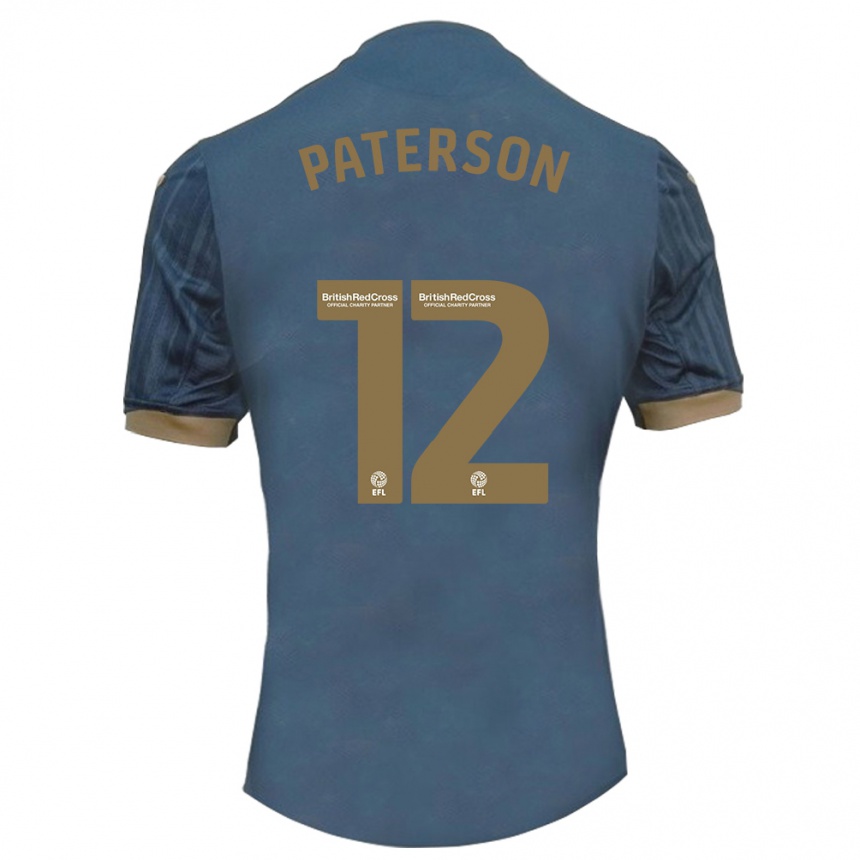 Vaikiškas Jamie Paterson #12 Tamsi Žalsva Išvykos Marškinėliai 2023/24 T-Shirt