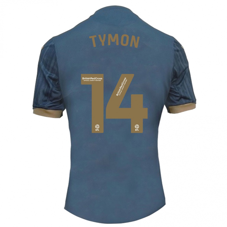 Vaikiškas Josh Tymon #14 Tamsi Žalsva Išvykos Marškinėliai 2023/24 T-Shirt