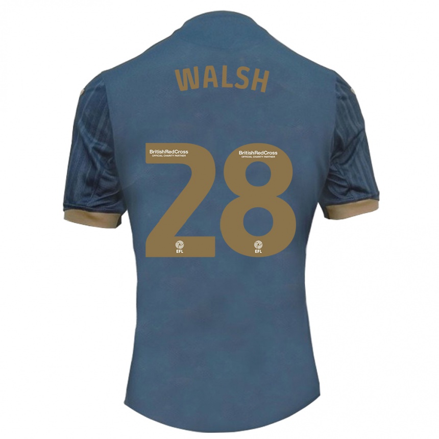 Vaikiškas Liam Walsh #28 Tamsi Žalsva Išvykos Marškinėliai 2023/24 T-Shirt