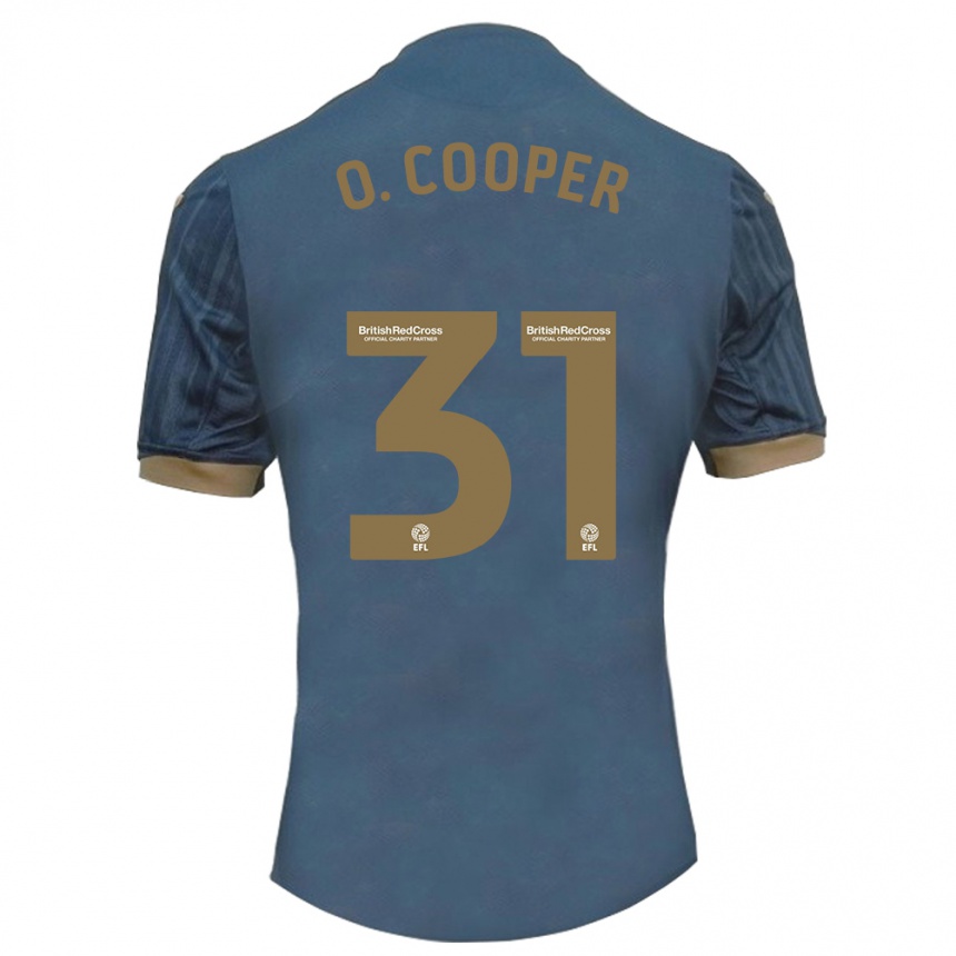 Vaikiškas Oliver Cooper #31 Tamsi Žalsva Išvykos Marškinėliai 2023/24 T-Shirt