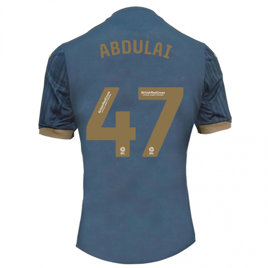 Vaikiškas Azeem Abdulai #47 Tamsi Žalsva Išvykos Marškinėliai 2023/24 T-Shirt