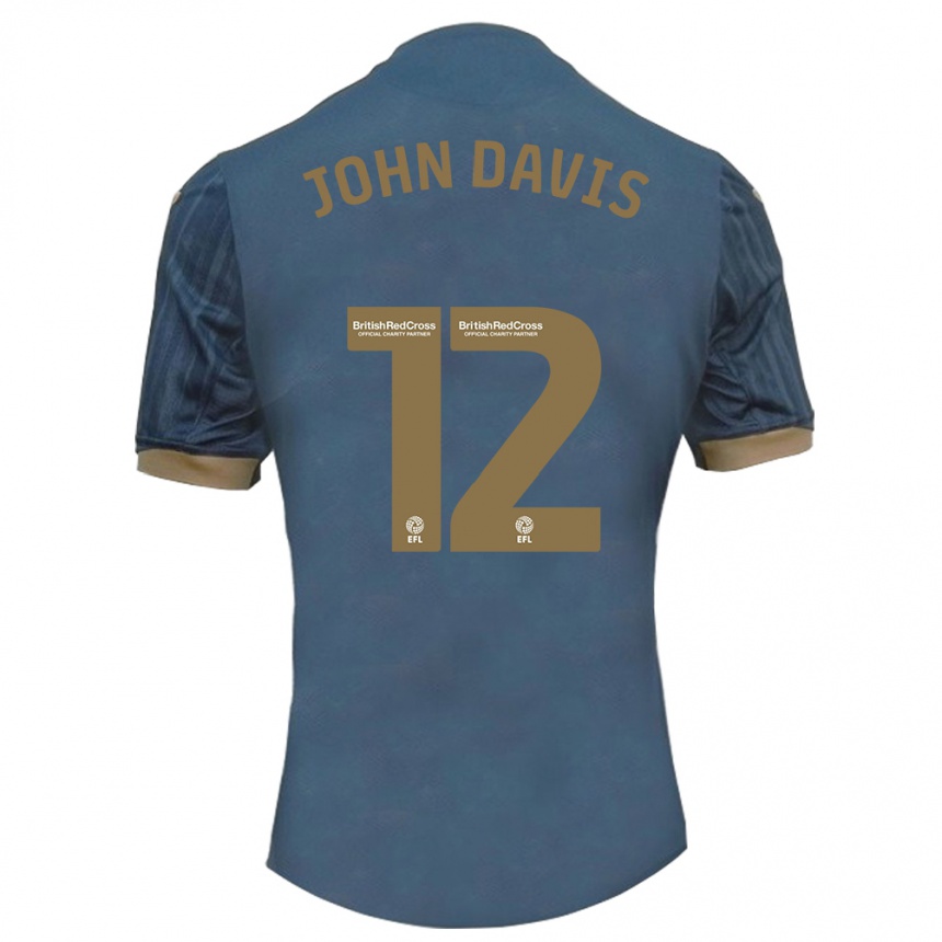 Vaikiškas Stacey John-Davis #12 Tamsi Žalsva Išvykos Marškinėliai 2023/24 T-Shirt