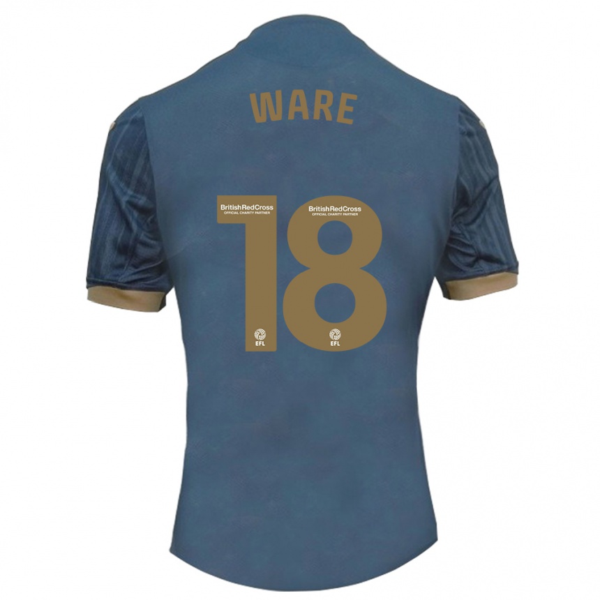 Vaikiškas Phoebe Ware #18 Tamsi Žalsva Išvykos Marškinėliai 2023/24 T-Shirt