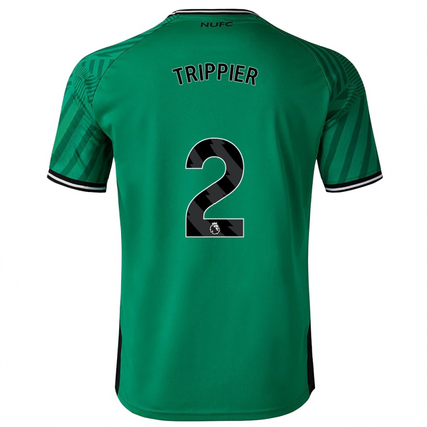 Vaikiškas Kieran Trippier #2 Žalias Išvykos Marškinėliai 2023/24 T-Shirt