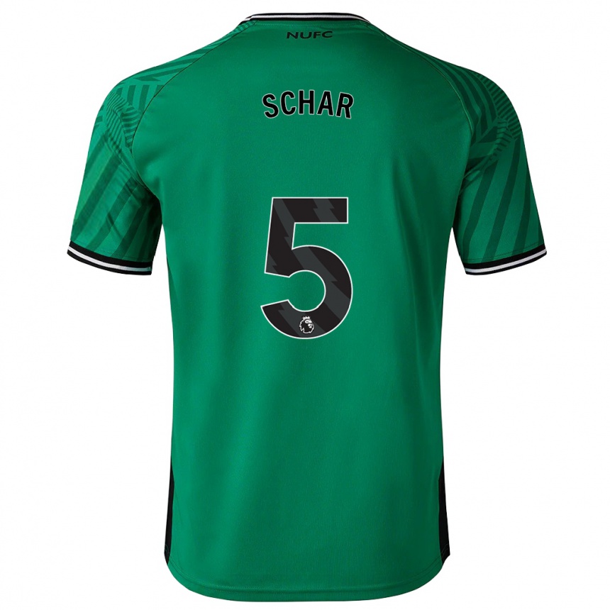 Vaikiškas Fabian Schär #5 Žalias Išvykos Marškinėliai 2023/24 T-Shirt