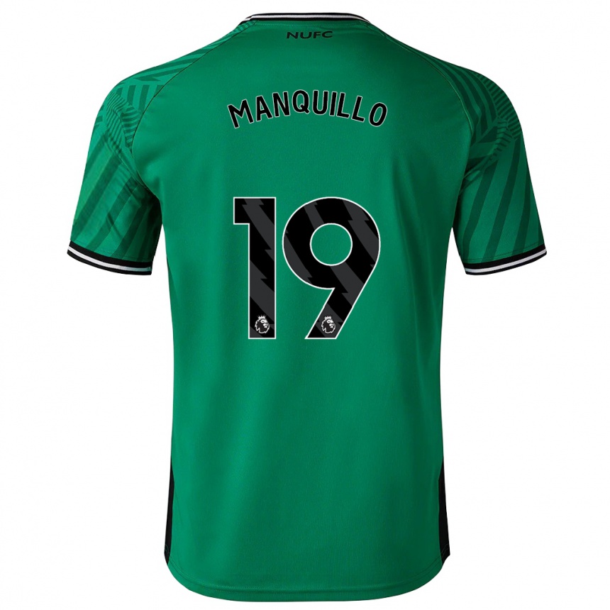 Vaikiškas Javier Manquillo #19 Žalias Išvykos Marškinėliai 2023/24 T-Shirt