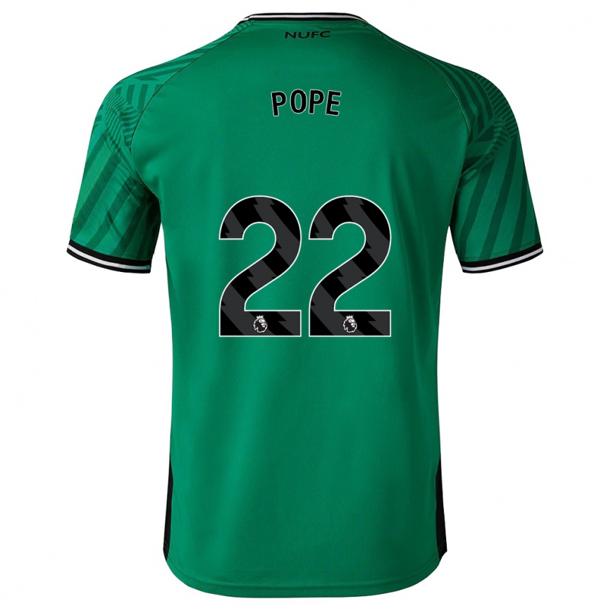 Vaikiškas Nick Pope #22 Žalias Išvykos Marškinėliai 2023/24 T-Shirt